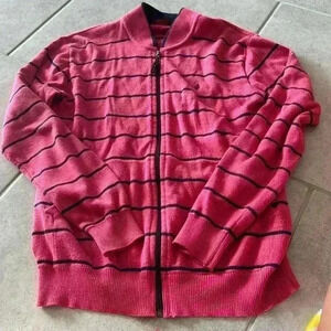 Pink Striped Sweater